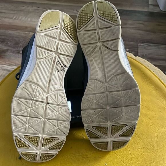 Nike Women Flex Trainer 4 643083 005 Cross Running Shoe Sneaker Gray Blue Size 8 - Picture 9 of 10